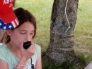KB4TIW supervising the first QSO of the YL.