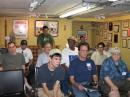 Club members listening to the presentations before Field Day officially kicks off