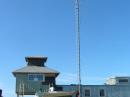 Tower, Antennas and our Gassebo tent for our Equipment.
