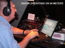 Phil K4ATM operating the FT1000 MarkV