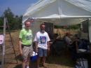 W1NVT - Radio Amateurs of Northern Vermont - This was one of the main operating positions - hard to tell they were begging for a breeze in 95f temperatures!