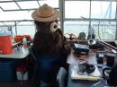 We even got Smokey Bear interested in Ham Radio!! It was hot during the day and he didn't hang around long.