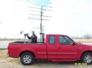 W5DF Rover in EM03. John, AB5SS making contacts with Al, W5LUA in EM13 on 5.7 and 10.3 GHz. Photo by W5DF.