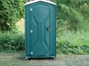 Outside view of our Porta John..it's missing an antenna isn't it??