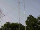 BEARS 2005 40m inverted-V Dipole at 30 ft.  KA0MR permanent tower/antennas in the background.