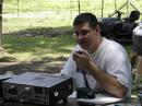 Ron Wing, KC0MVP, mans the 20m station as FD draws to a close.