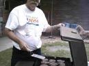 Don Urban (KC0BVX) preparing barbeque!