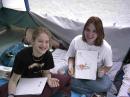 Samantha Wing (KC0MTM) and Rachel Enix - GOTA team members.