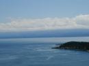 Billion Dollar View from Mary Hill across Juan de Fuca Strait to Port Angeles and the Olympic Peninsula