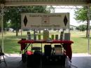 The Public Information Table, holding Society, ARES, and ARRL information.