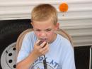 The 7 year old Matt Smith making a contact at the GOTA station.