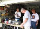 Dave (KA5IIS), Mike (K5BZM), and Bob (KG5R) setting up the GOTA station.