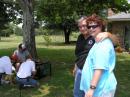John (WB5SYT) and Malinda checking out the generator.