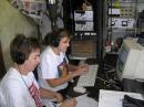 Pam (N5KW), Melissa (N5KK) operating 40m ssb.
