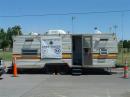 The coolest place in the park - the air conditioned LVRAC Emcomm trailer ready for visitors.