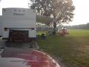 Pat Atwood, WL7Z, provided his RV for sleeping and eating accomodations, as well as a nice awning for shade.