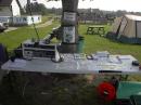 Informational handouts for visitors were available right next to the GOTA operating position. It was tough keeping everything in place with the steady strong breeze we had on Saturday.
