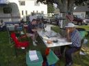 Harry Trice, KB1CFC, a visiting ham and CW enthusiast who had been inactive for over two years, enjoys copying the ARRL CW Field Day bulletin with club member Jim Bowman, KS1J. Harry visited on both Saturday and Sunday and said he had a blast. Hopefully we will hear him on the bands again.
