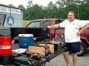 W4AST of the Alabama State Troopers showing us his ammo box radio kit with ft-857 HF a Kenwood Dual Band, antennas all in one box. complete and waterproof.