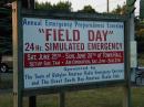 Field Day Sign in front of Babylon Town Hall