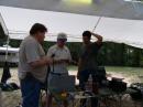 Greg, K5DXA, visites the VHF/UHF station whith Steve KE5EJO and Ken, KD2KW.