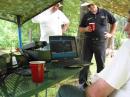With only 3 passess of the Satellite, it leaves a lot of time for story telling.  Fred (KG4PPQ), Larry (WT4XX), and Jim (K4LCP)