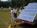 Visitors learn about solar power