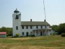 on the grounds of the Horton point Lighthouse overlooking Long Island Sound