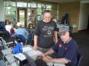 Al, K0AD watches as Dakota Division Director Jay, K0QB works the CW station at W0EF/0.