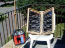 Solar Cells charge the battery to be used for the Natural Power bonus at W0EF/0.