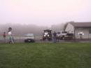 The Rochester crew set up in FN12hr, waiting for the fog to lift.  Rigs L to R: W2DYY, K2DH, K0SM/2, N2EZS.
