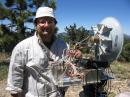 Very happy after extending the 47 GHz world record with Gary AD6FP.