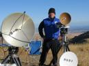 Getting ready to try a 375 km shot on 47 GHz from Mt. Oso to Mt. Frazier.