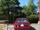 Here is the WB2AMU portable with three-element Two and Six Meter beams.  A few weeks after the contest, the car was severely damaged by a driver going through a red light.