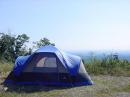 Rodney-N8RAT had a beautiful view of the Shenandoah Valley from his temporary "QTH."