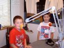 Jonathan and Jacob, future "Junior Ops" getting some "mic time" at a local FM station's Open House.