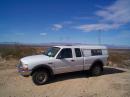 The W6GMT/R on a hill over looking Edwards Air Force Base in DM15 Mountians in Back are the Tehachapi Mountians