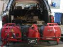 <i>Honda generators, 12v supply (l), 144 \&amp; 432 TE Amps, 28v supply (r)</i>