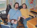 Dave KC8SCG to the left , Jason K8ZIZ to the right yelling at each other over the sound of white noise ...
