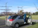 W2TAU Sets up the Rover in FN13 - Note the PERFECT January WX in Rochester!