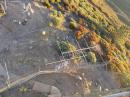 Tower "top down" shot of the 2 and 6 meter antennas (from the Sept. 2005 Contest) - Same set up deployed Jan 2006