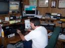 W5ZN at the controls on the main HF station on 80 meters