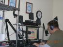 VCQ hard at "work".