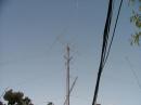 View from the shack main tower, yagi and Omni at top