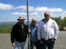 Station crew of K2NUD, KC2HRG and W2MLS; please note the clothes we are wearing in June.