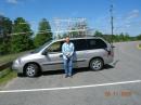 KF8QL in front of the rover vehicle in EN74, near Cadillac, MI.  Loops in back for 2m, 220, &amp; 6.  Rack yagis for 2m, 220, 432, 903, 1296, &amp; 2.4G.