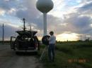 Frustrated by lack of a hill in EN62, KF8QL/R attempts to work K8EB in EN72 on 10 GHz by bouncing a signal off the water tower.  Guess what?  It worked!  Also worked on 2.4 GHz!