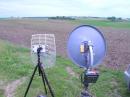 5.7 on the left and 10 GHz on the right pointing towards the Twin Cities from EN43