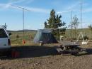 The portable site in CN94.  I finally have everything set up.  The band opening on 6M caused me to start an hour and a half late.