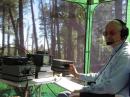 Post-contest photo of me at the controls.  I was tired, but happy with the weekend operation!